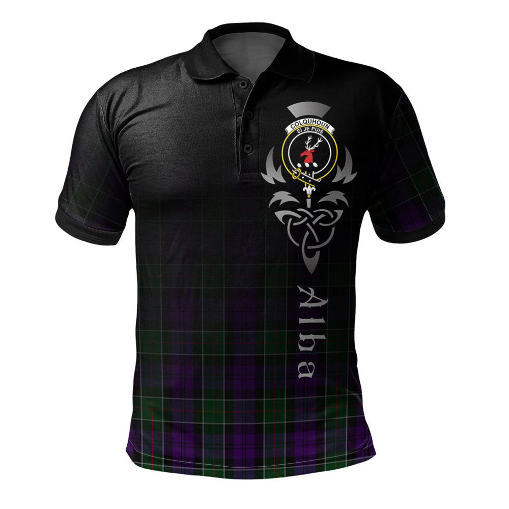 Clan Colquhoun 03 Tartan Polo Shirt - Alba Celtic Style AR88 Colquhoun 03 Tartan Tartan Polo   