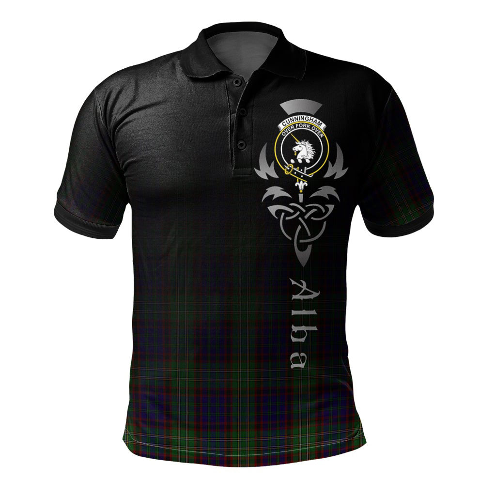 Clan Cunningham Hunting Tartan Polo Shirt - Alba Celtic Style TW48 Cunningham Hunting Tartan Tartan Polo   