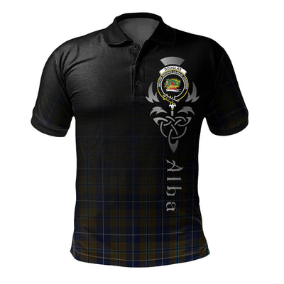 Clan Douglas Brown Tartan Polo Shirt - Alba Celtic Style