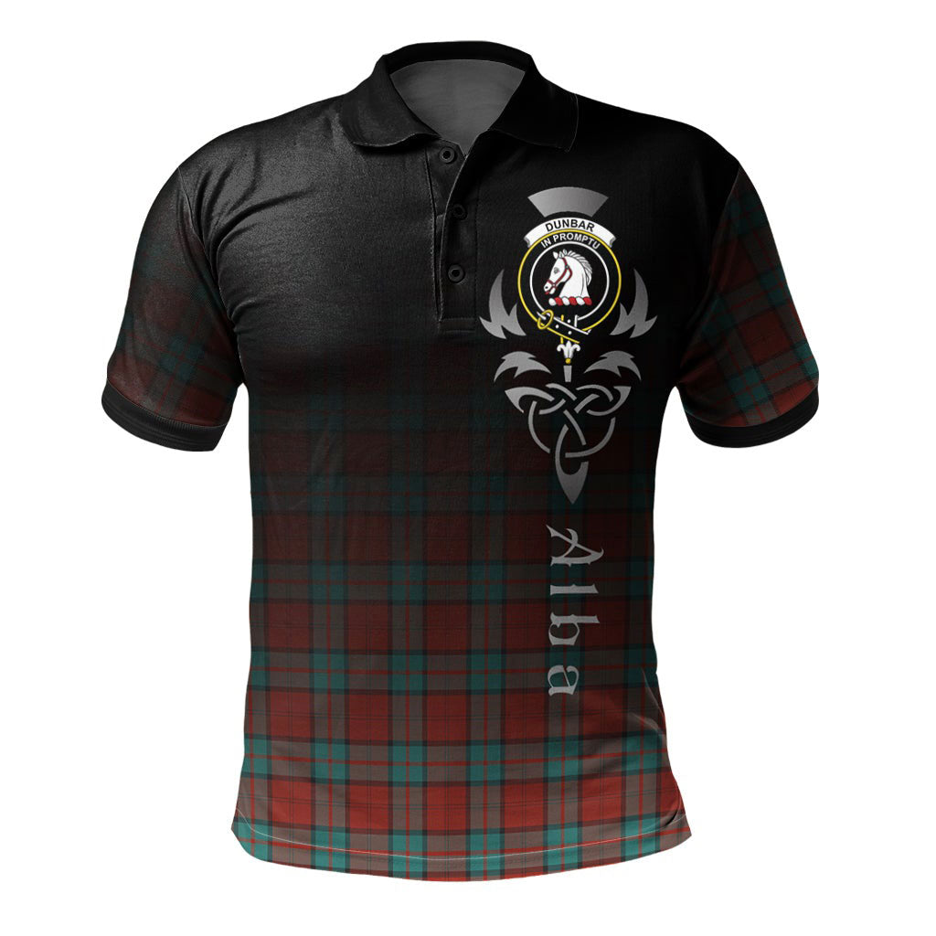 Clan Dunbar Ancient Tartan Polo Shirt - Alba Celtic Style FF18 Dunbar Ancient Tartan Tartan Polo   