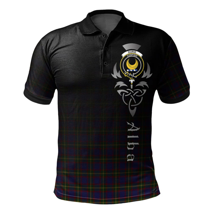 Clan Durie Tartan Polo Shirt - Alba Celtic Style EG89 Durie Tartan Tartan Polo   