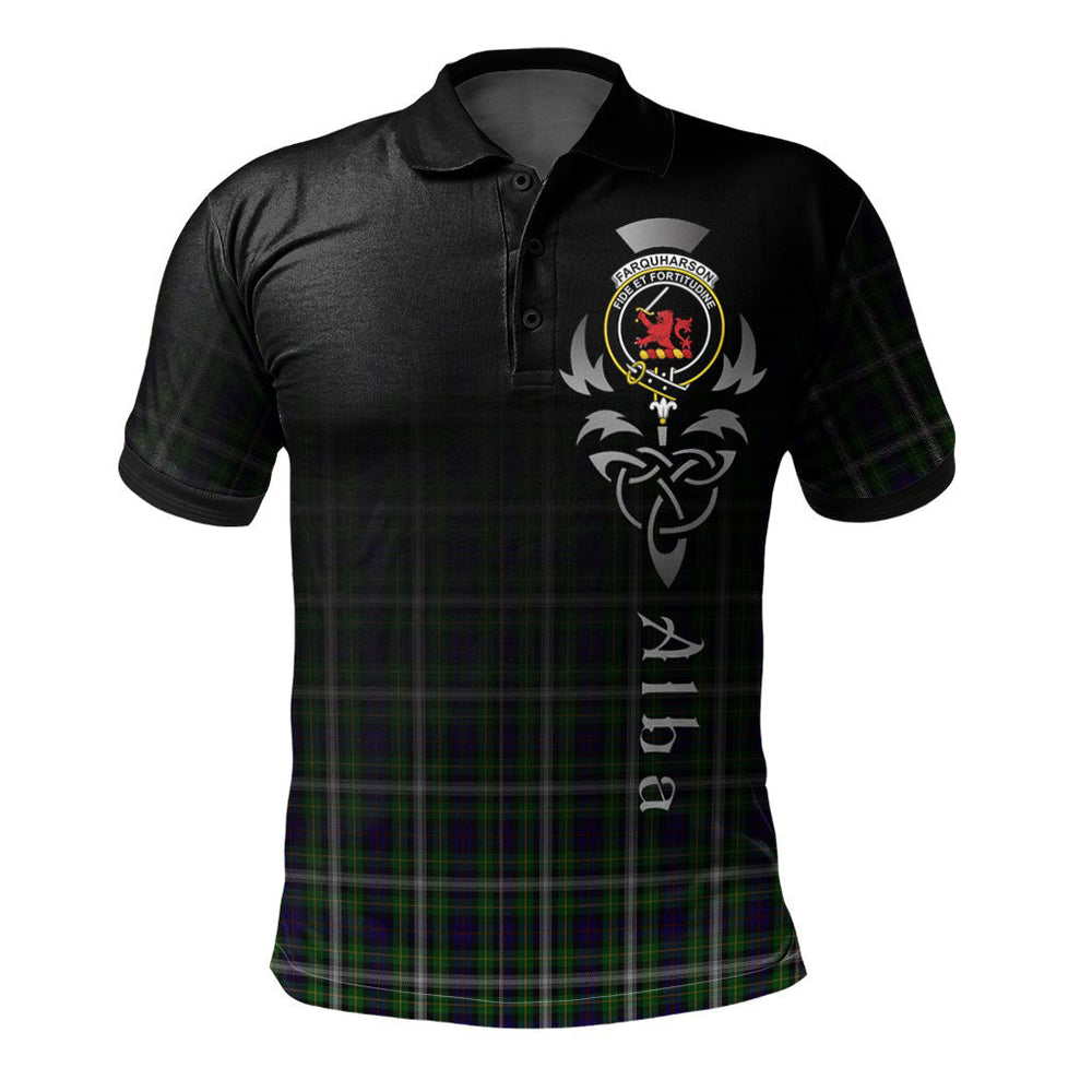 Clan Farquharson Dress Tartan Polo Shirt - Alba Celtic Style SP23 Farquharson Dress Tartan Tartan Polo   