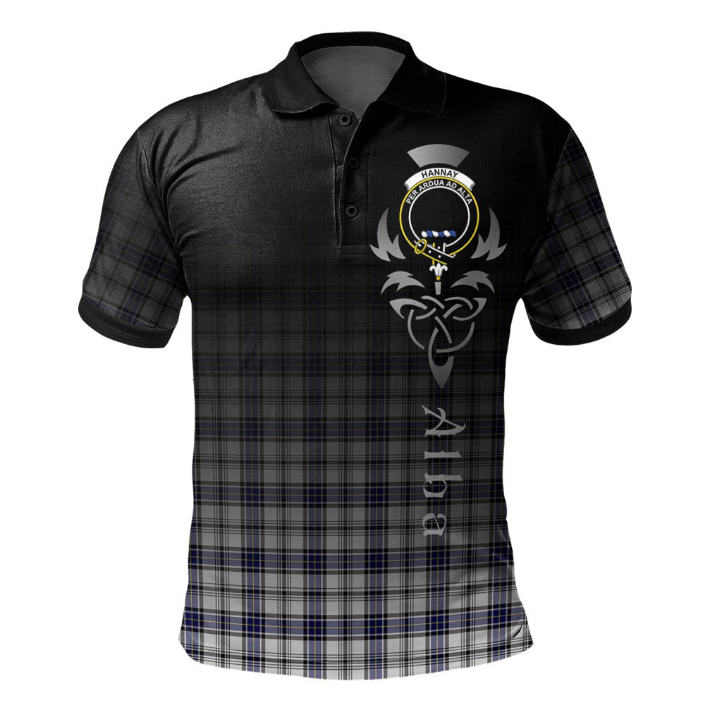 Clan Hannay Modern Tartan Polo Shirt - Alba Celtic Style UD70 Hannay Modern Tartan Tartan Polo   