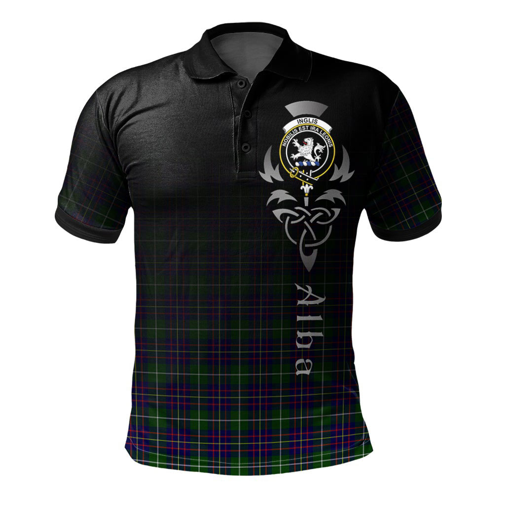 Clan Inglis Modern Tartan Polo Shirt - Alba Celtic Style ON33 Inglis Modern Tartan Tartan Polo   