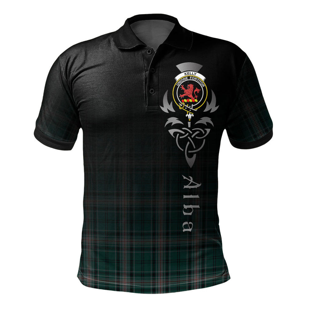 Clan Kelly of Sleat Hunting Tartan Polo Shirt - Alba Celtic Style BW10 Kelly of Sleat Hunting Tartan Tartan Polo   