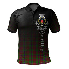 Clan Logan Light Tartan Polo Shirt - Alba Celtic Style BW44 Logan Light Tartan Tartan Polo   