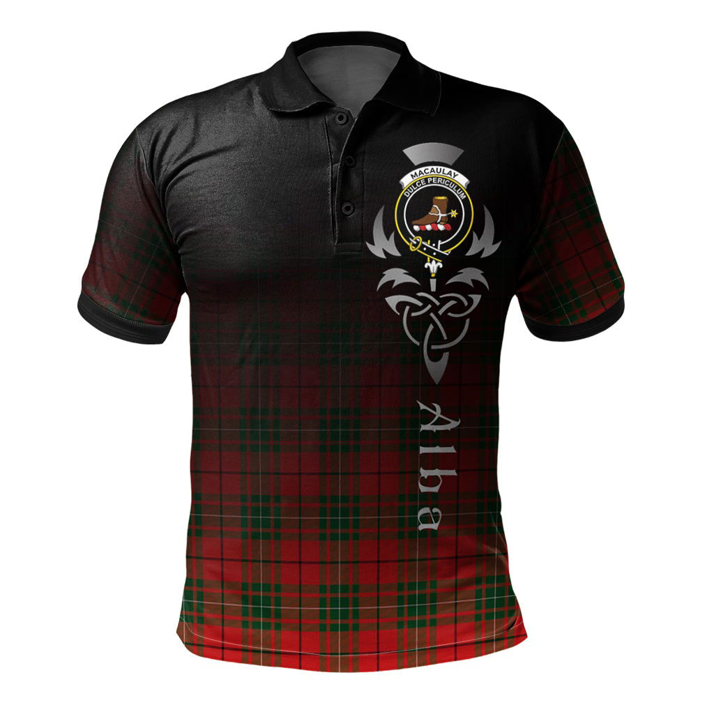 Clan MacAulay Modern Tartan Polo Shirt - Alba Celtic Style FZ41 MacAulay Modern Tartan Tartan Polo   