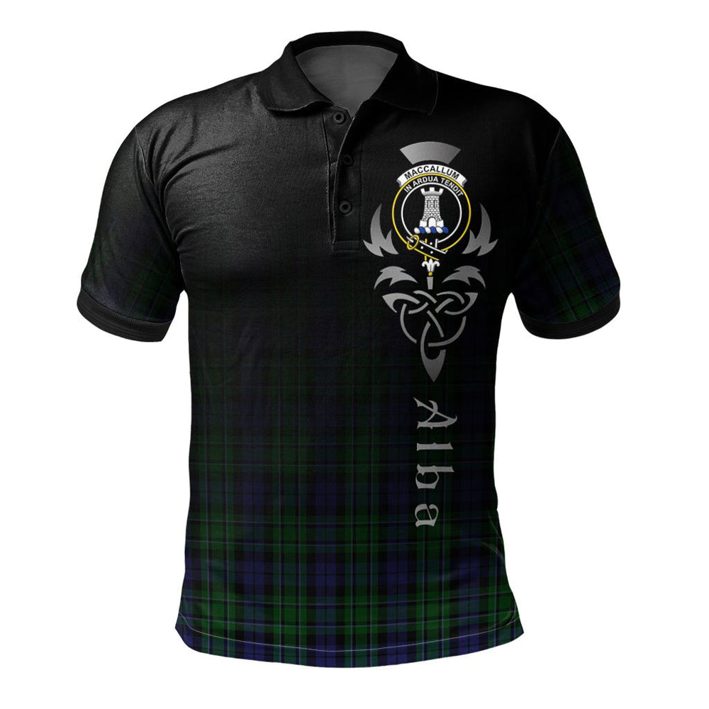 Clan MacCallum Tartan Polo Shirt - Alba Celtic Style JI13 MacCallum Tartan Tartan Polo   