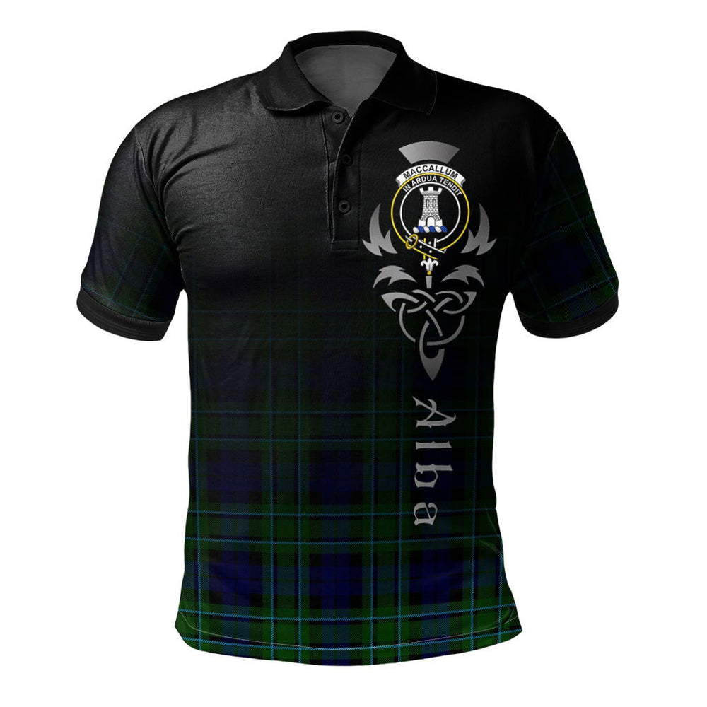 Clan MacCallum Modern Tartan Polo Shirt - Alba Celtic Style VG41 MacCallum Modern Tartan Tartan Polo   