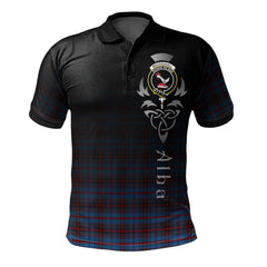 Clan MacDougall 07 Tartan Polo Shirt - Alba Celtic Style UK46 MacDougall 07 Tartan Tartan Polo   