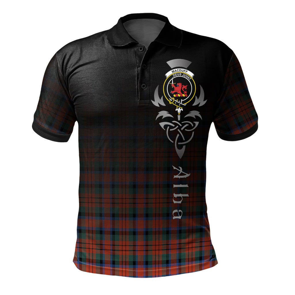 Clan MacDuff Ancient Tartan Polo Shirt - Alba Celtic Style FZ68 MacDuff Ancient Tartan Tartan Polo   