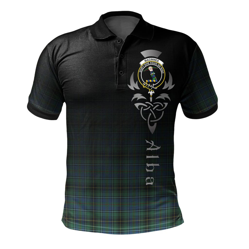 Clan MacInnes Ancient Tartan Polo Shirt - Alba Celtic Style XY81 MacInnes Ancient Tartan Tartan Polo   