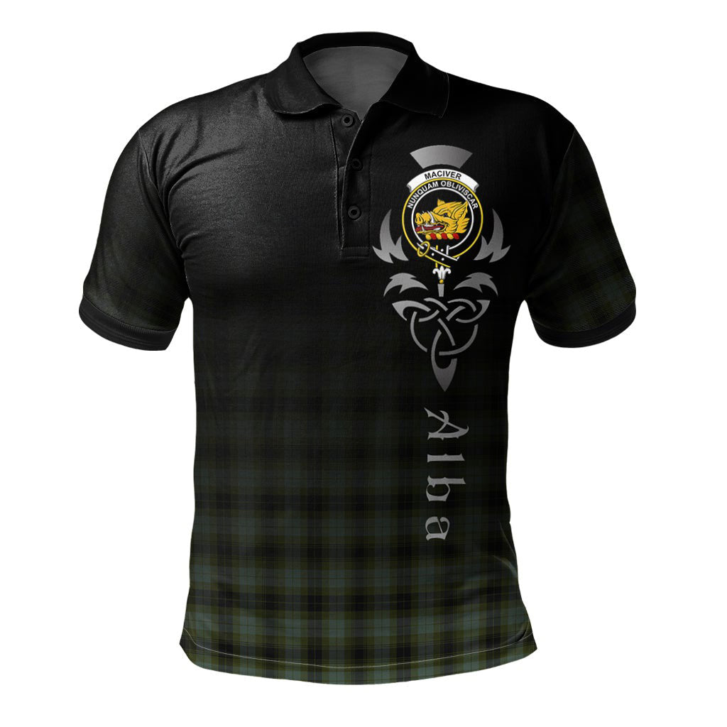 Clan MacIver Tartan Polo Shirt - Alba Celtic Style DJ20 MacIver Tartan Tartan Polo   
