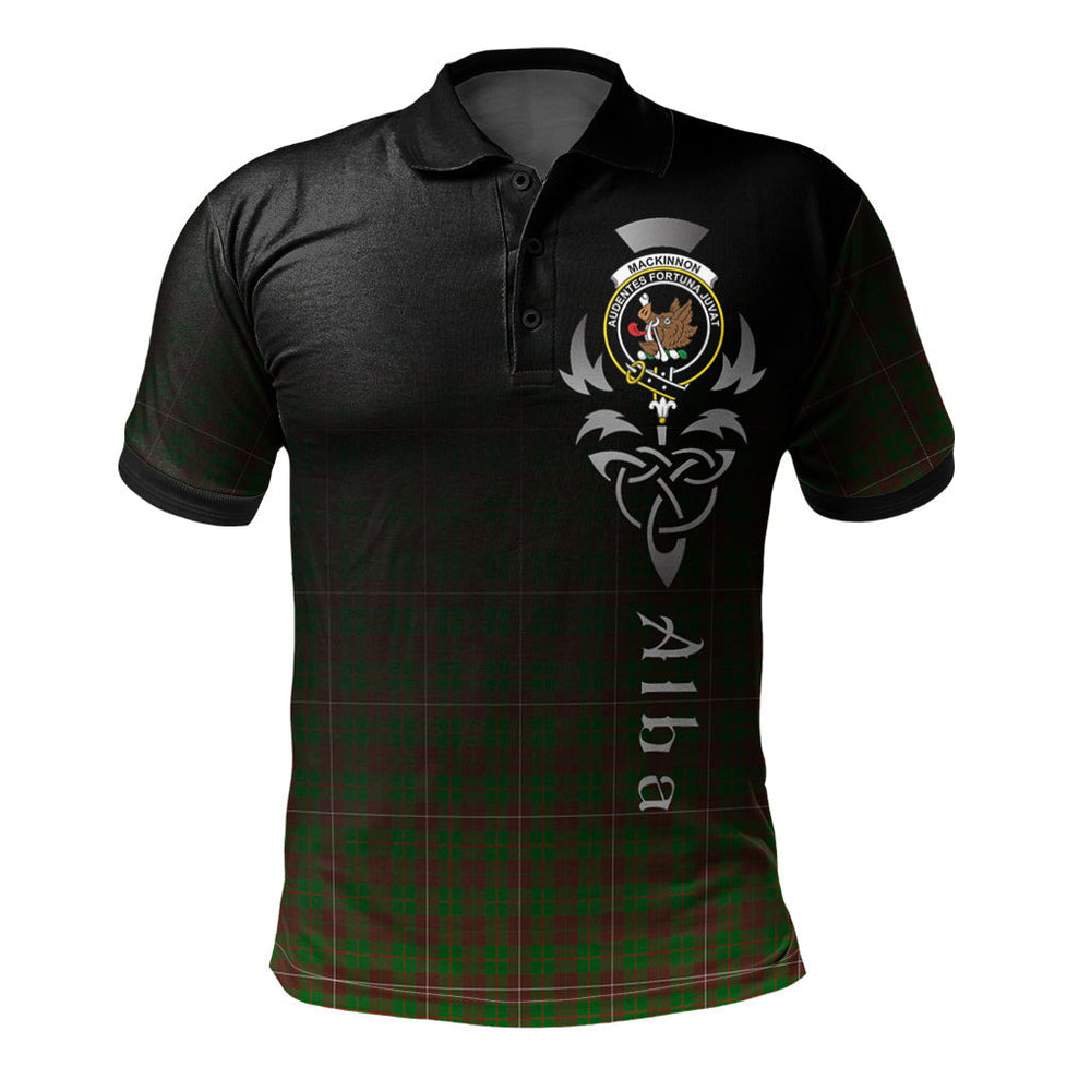 Clan MacKinnon Hunting Modern Tartan Polo Shirt - Alba Celtic Style UH76 MacKinnon Hunting Modern Tartan Tartan Polo   