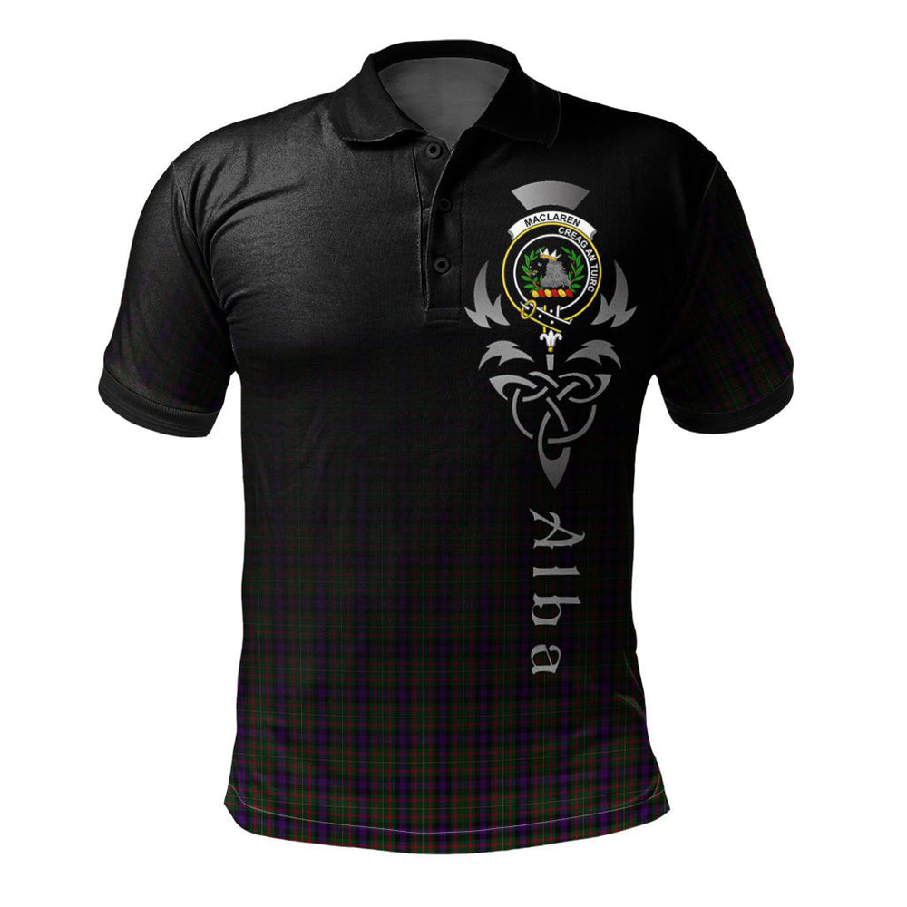 Clan MacLaren 02 Tartan Polo Shirt - Alba Celtic Style JU74 MacLaren 02 Tartan Tartan Polo   