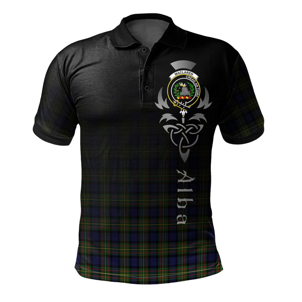 Clan MacLaren Modern Tartan Polo Shirt - Alba Celtic Style IF32 MacLaren Modern Tartan Tartan Polo   