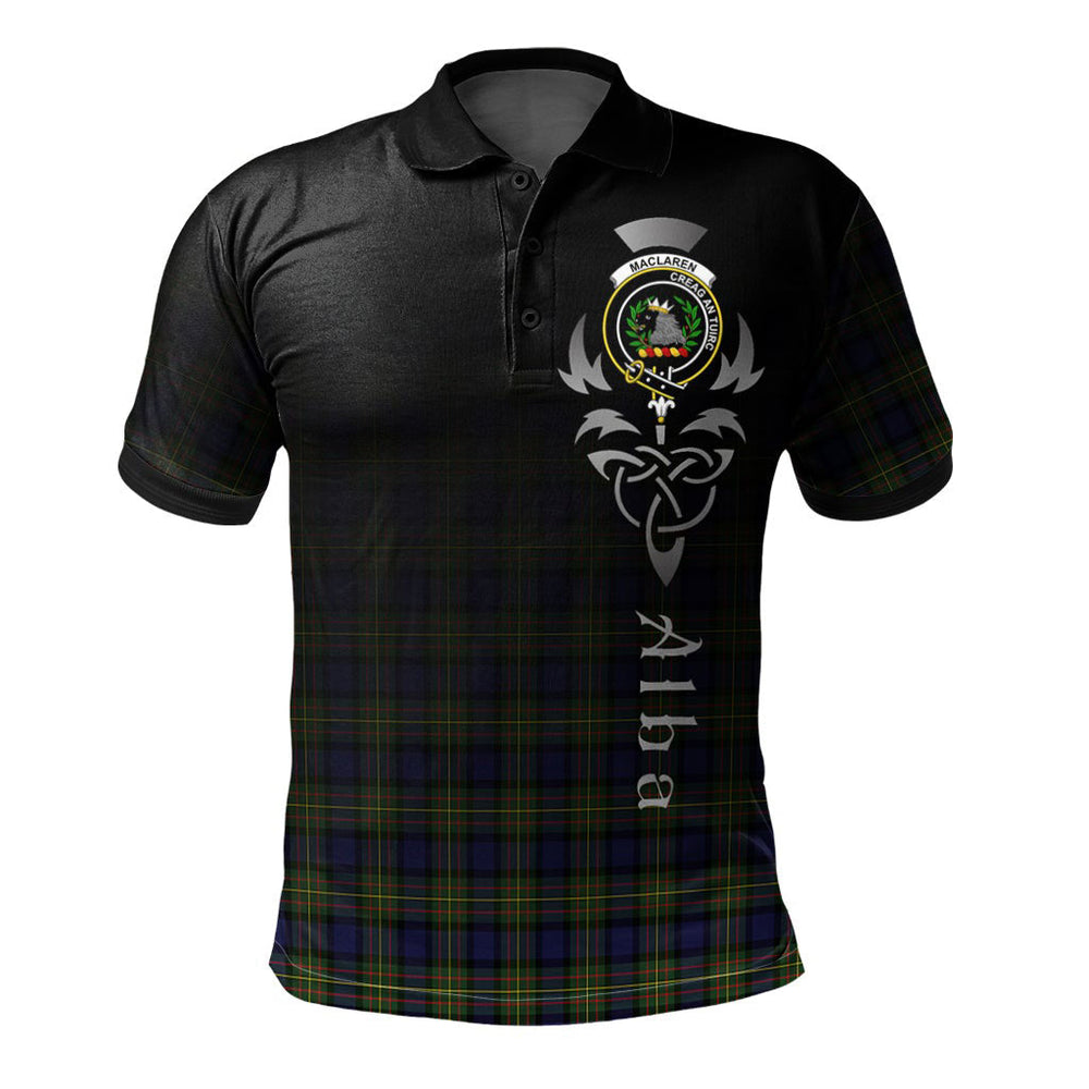 Clan MacLaren Modern Tartan Polo Shirt - Alba Celtic Style IF32 MacLaren Modern Tartan Tartan Polo   