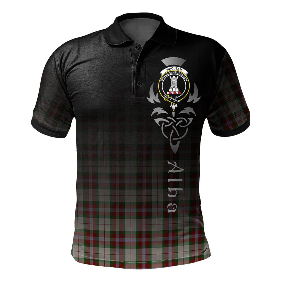 Clan MacLean Dress Tartan Polo Shirt - Alba Celtic Style WR68 MacLean Dress Tartan Tartan Polo   