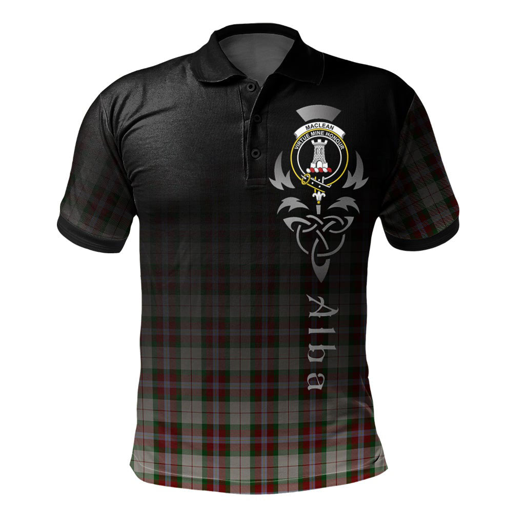 Clan MacLean Dress Tartan Polo Shirt - Alba Celtic Style WR68 MacLean Dress Tartan Tartan Polo   