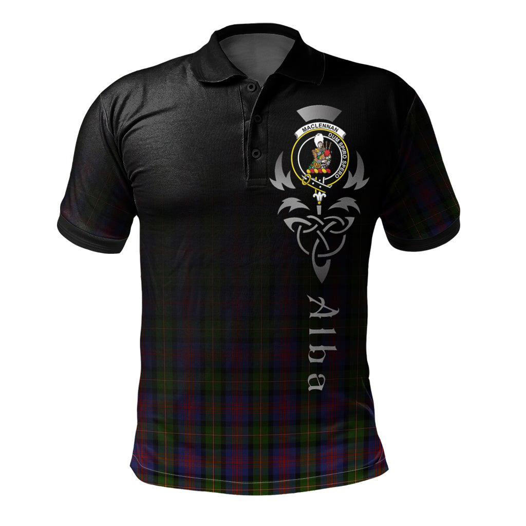 Clan MacLennan Tartan Polo Shirt - Alba Celtic Style PV58 MacLennan Tartan Tartan Polo   