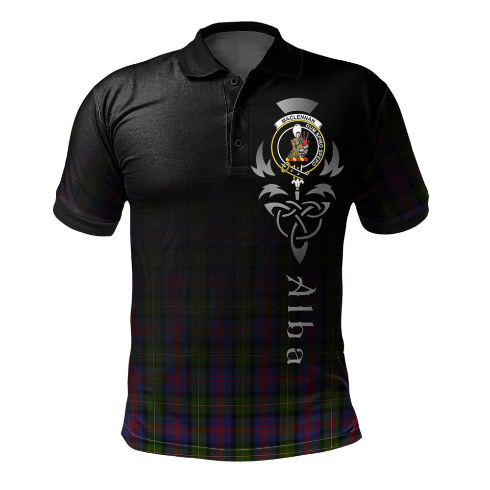 Clan MacLennan Tartan Polo Shirt - Alba Celtic Style PV58 MacLennan Tartan Tartan Polo   