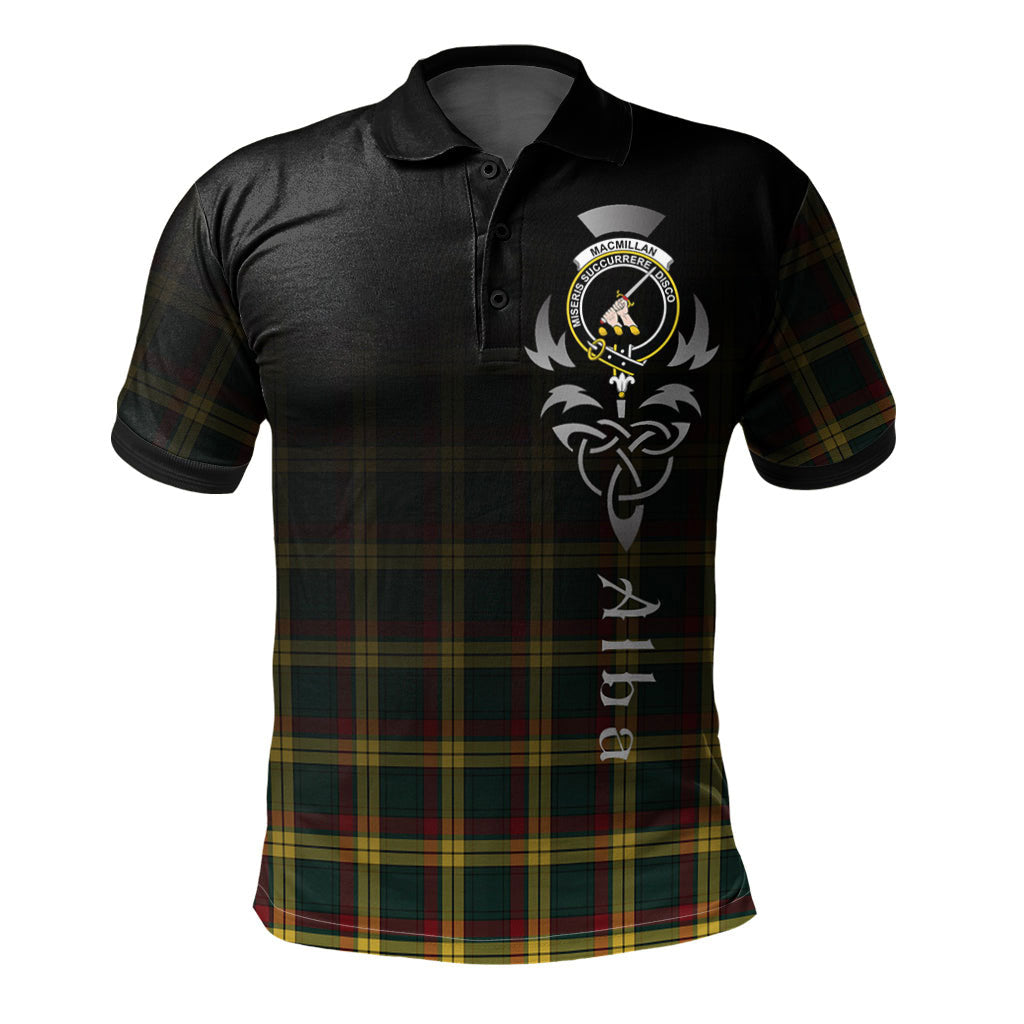 Clan MacMillan Old Modern Tartan Polo Shirt - Alba Celtic Style DX35 MacMillan Old Modern Tartan Tartan Polo   