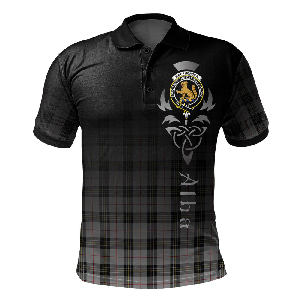 Clan MacPherson 10 Tartan Polo Shirt - Alba Celtic Style UA15 MacPherson 10 Tartan Tartan Polo   