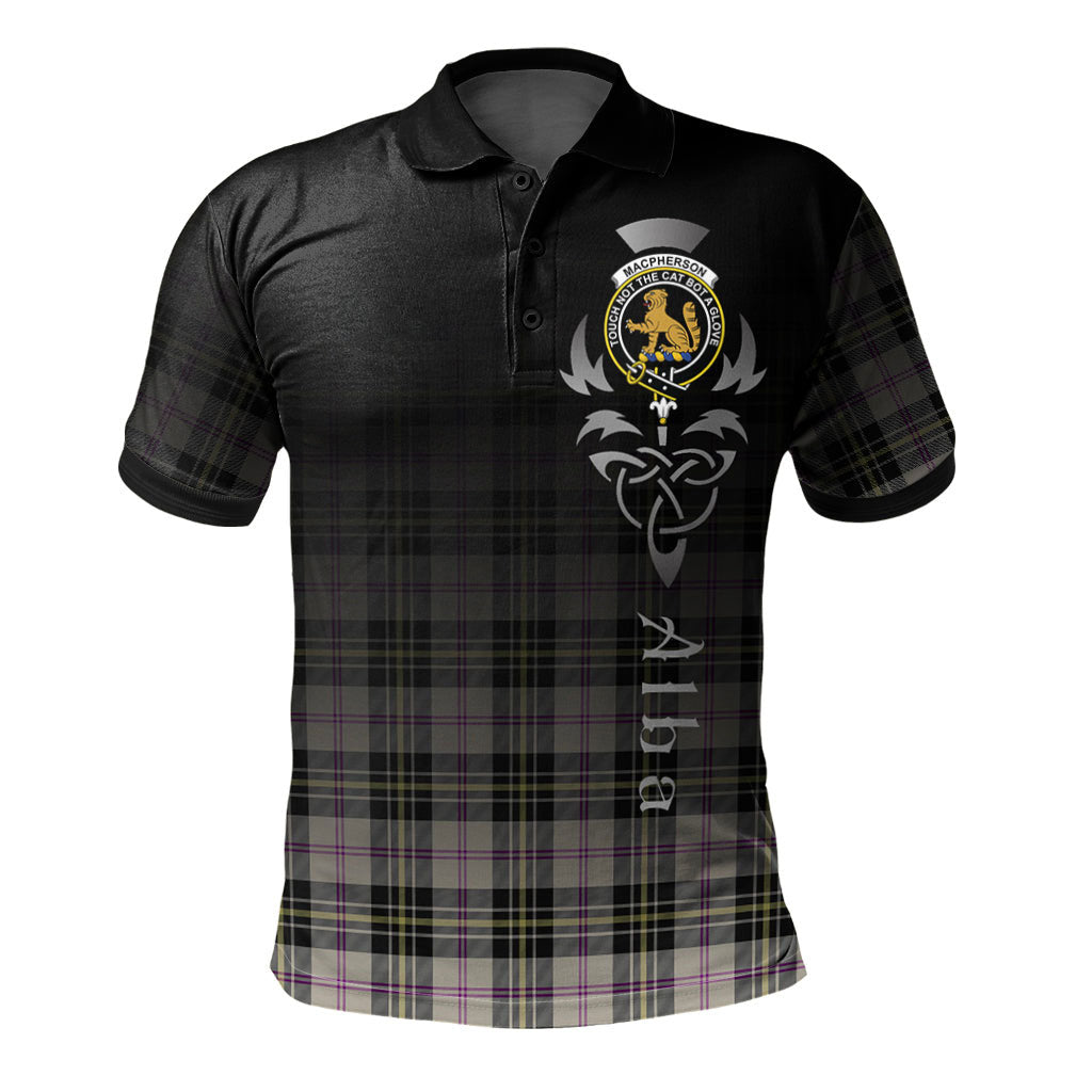 Clan MacPherson Dress Ancient Tartan Polo Shirt - Alba Celtic Style AQ92 MacPherson Dress Ancient Tartan Tartan Polo   