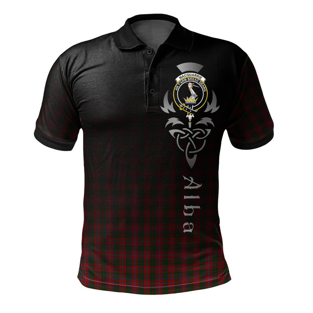 Clan MacQuarrie 04 Tartan Polo Shirt - Alba Celtic Style DP44 MacQuarrie 04 Tartan Tartan Polo   