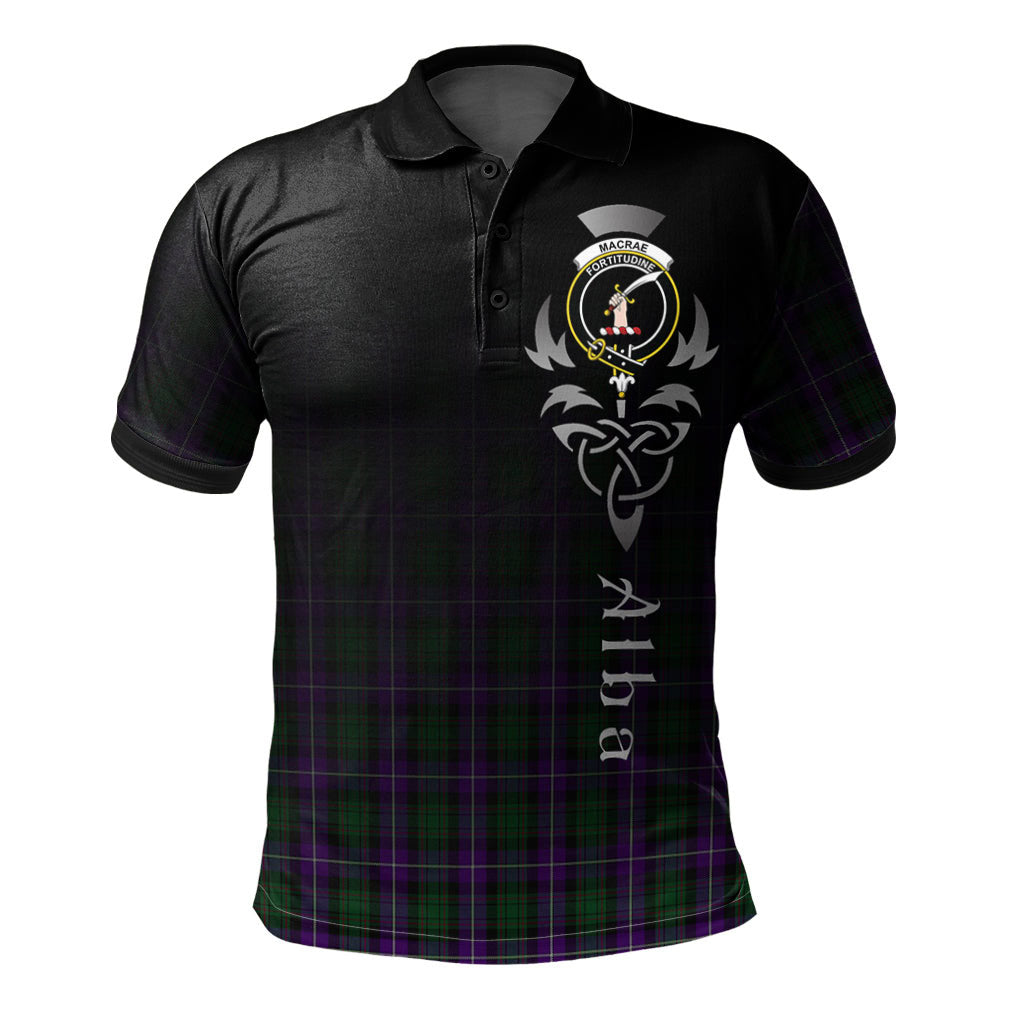 Clan MacRae Hunting 03 Tartan Polo Shirt - Alba Celtic Style BR95 MacRae Hunting 03 Tartan Tartan Polo   