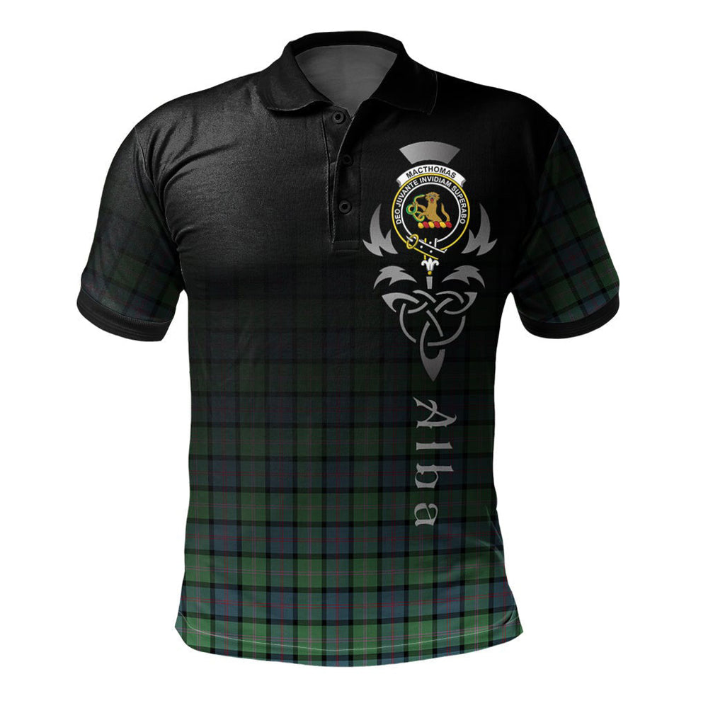 Clan MacThomas Ancient Tartan Polo Shirt - Alba Celtic Style LY87 MacThomas Ancient Tartan Tartan Polo   