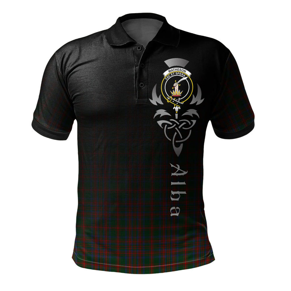 Clan Matheson Hunting 02 Tartan Polo Shirt - Alba Celtic Style SM27 Matheson Hunting 02 Tartan Tartan Polo   