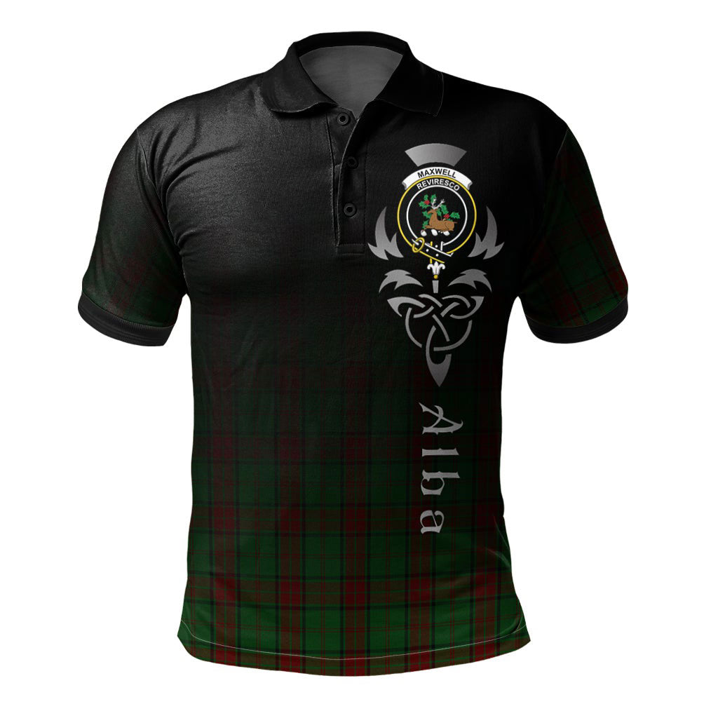 Clan Maxwell Hunting Tartan Polo Shirt - Alba Celtic Style LK36 Maxwell Hunting Tartan Tartan Polo   