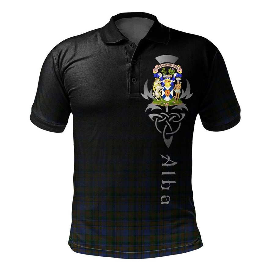 Clan Nova Scotia District 02 Tartan Polo Shirt - Alba Celtic Style QC39 Nova Scotia District 02 Tartan Tartan Polo   