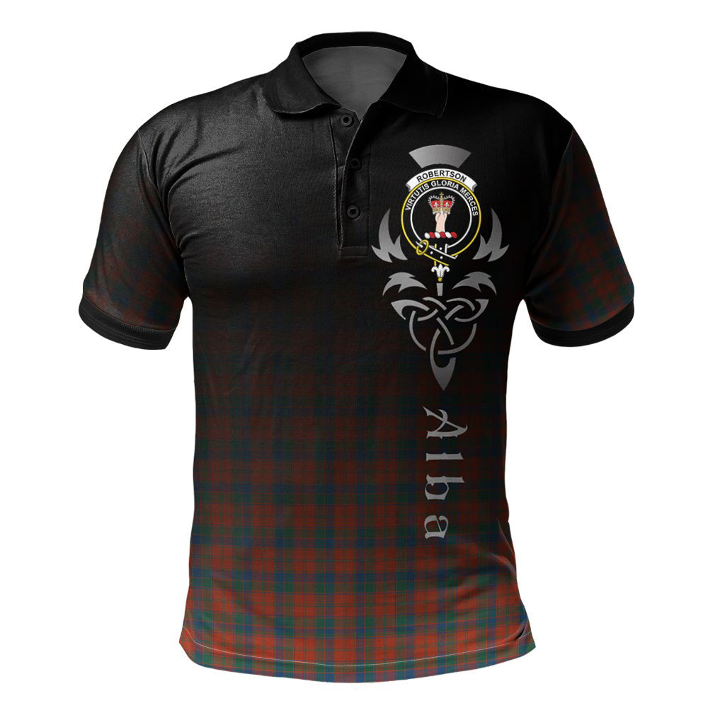 Clan Robertson Ancient Tartan Polo Shirt - Alba Celtic Style HW95 Robertson Ancient Tartan Tartan Polo   