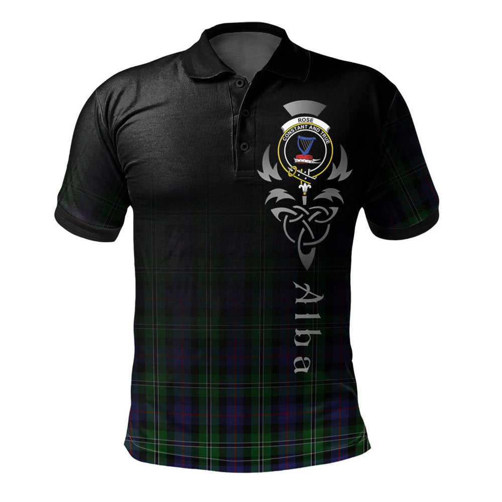 Clan Rose Hunting Tartan Polo Shirt - Alba Celtic Style FO57 Rose Hunting Tartan Tartan Polo   