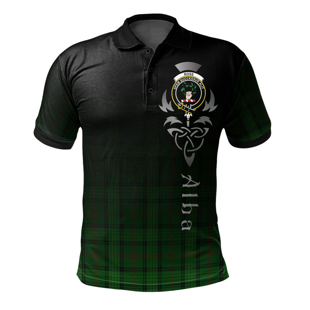 Clan Ross Hunting 03 Tartan Polo Shirt - Alba Celtic Style RT14 Ross Hunting 03 Tartan Tartan Polo   