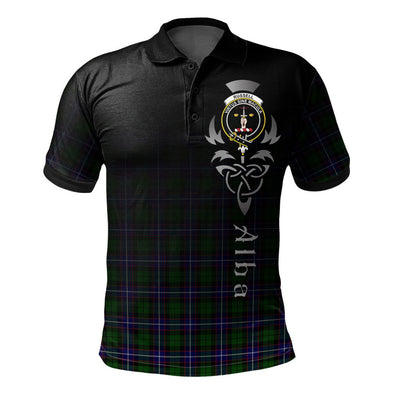 Clan Russell Modern Tartan Polo Shirt - Alba Celtic Style JQ18