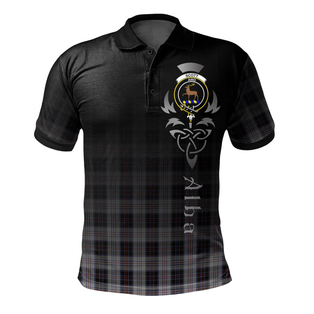 Clan Scott 02 Tartan Polo Shirt - Alba Celtic Style JE69 Scott 02 Tartan Tartan Polo   