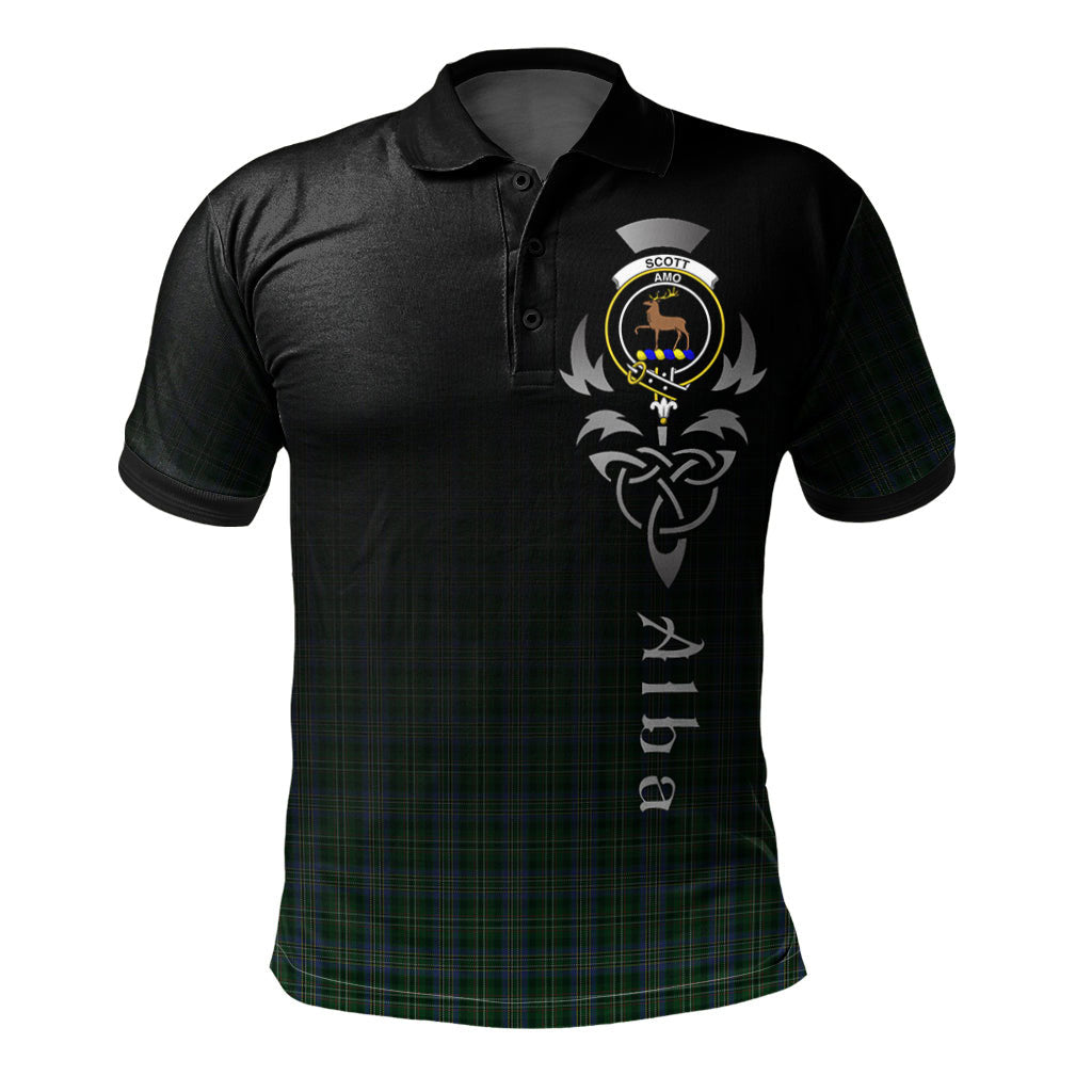 Clan Scott Hunting 02 Tartan Polo Shirt - Alba Celtic Style VI43 Scott Hunting 02 Tartan Tartan Polo   