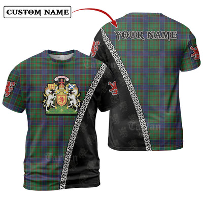 Personalized Clan Adam Tartan Shirt with Scotland Coat of Arms & Custom Name