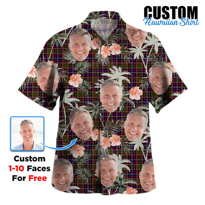 Clan Aikenhead Tartan Custom Face Hawaiian Shirt – Unisex Gift for Family Members, Summer Party