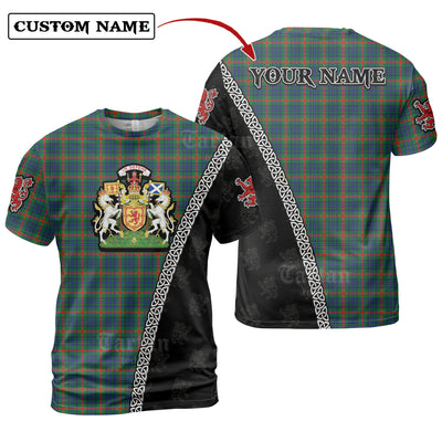 Personalized Clan Aiton Tartan Shirt with Scotland Coat of Arms & Custom Name