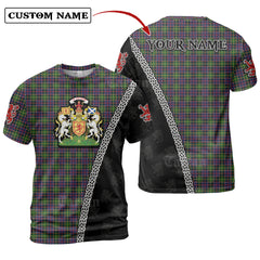 Ayrshire District Tartan Shirt with Scotland Coat of Arms & Custom Name WE74