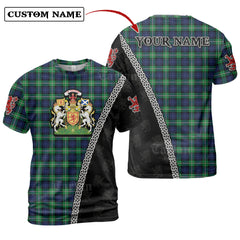 Bannerman Tartan Shirt with Scotland Coat of Arms & Custom Name CG69