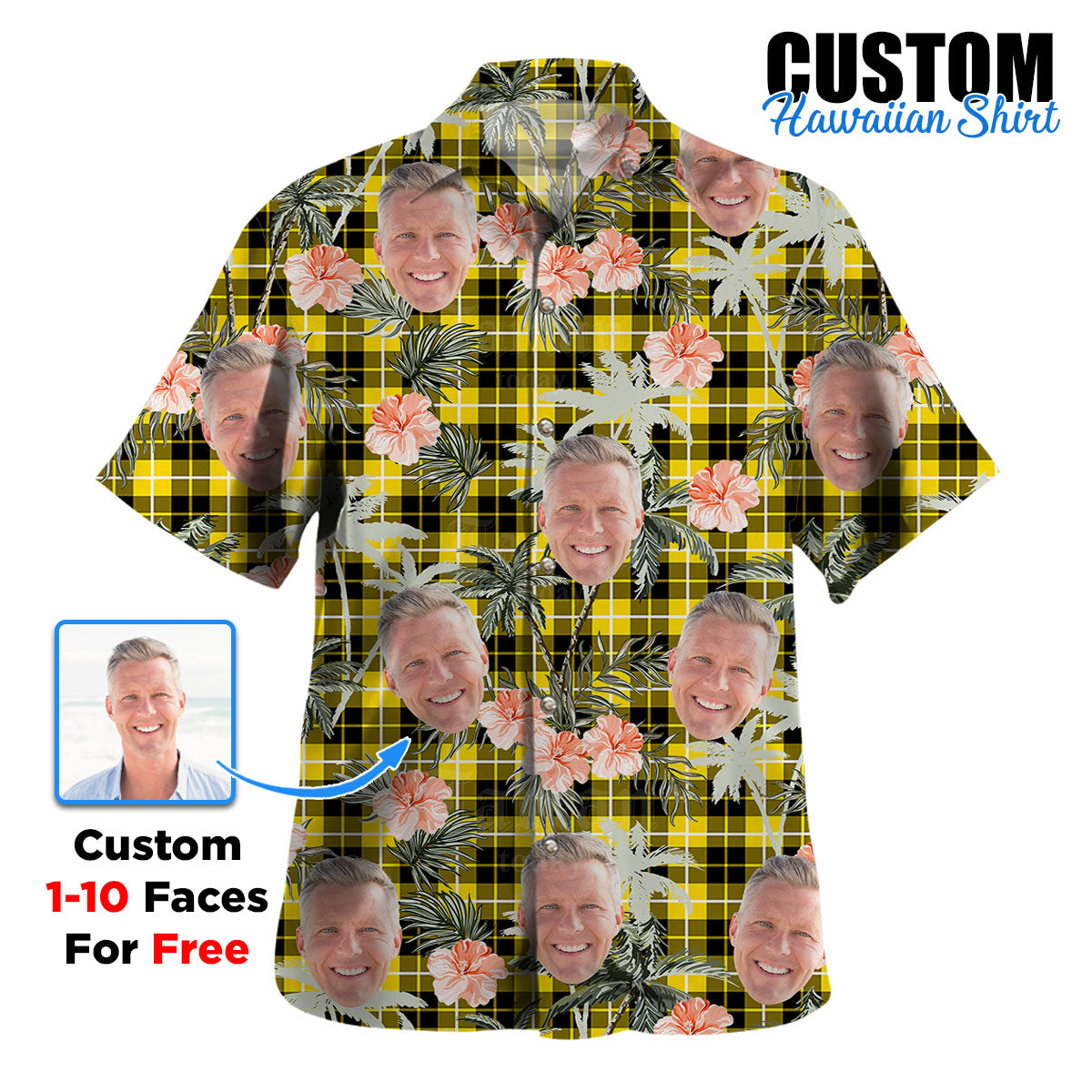 Clan Barclay Dress Modern Tartan Custom Face Hawaiian Shirt – Unisex Gift for Family Members, Summer Party FH63 Barclay Dress Modern Tartan Tartan Hawaii Shirt