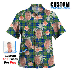 Clan Barclay Hunting Ancient Tartan Custom Face Hawaiian Shirt – Unisex Gift for Family Members, Summer Party HV76 Barclay Hunting Ancient Tartan Tartan Hawaii Shirt