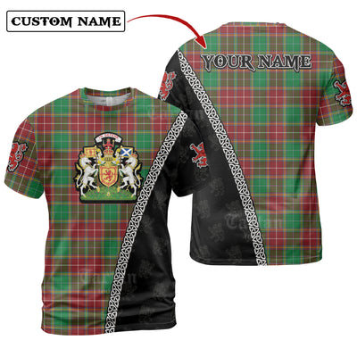 Personalized Clan Baxter Modern Tartan Shirt with Scotland Coat of Arms & Custom Name