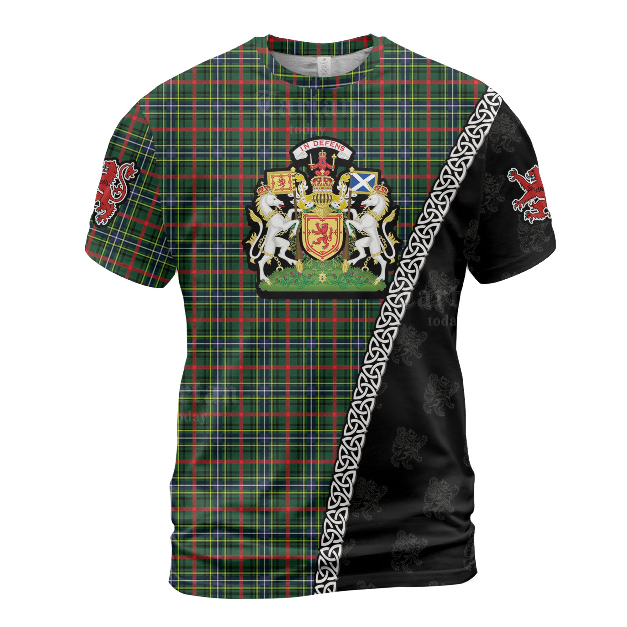 Personalized Clan Bisset Tartan Shirt with Scotland Coat of Arms & Custom Name PO84