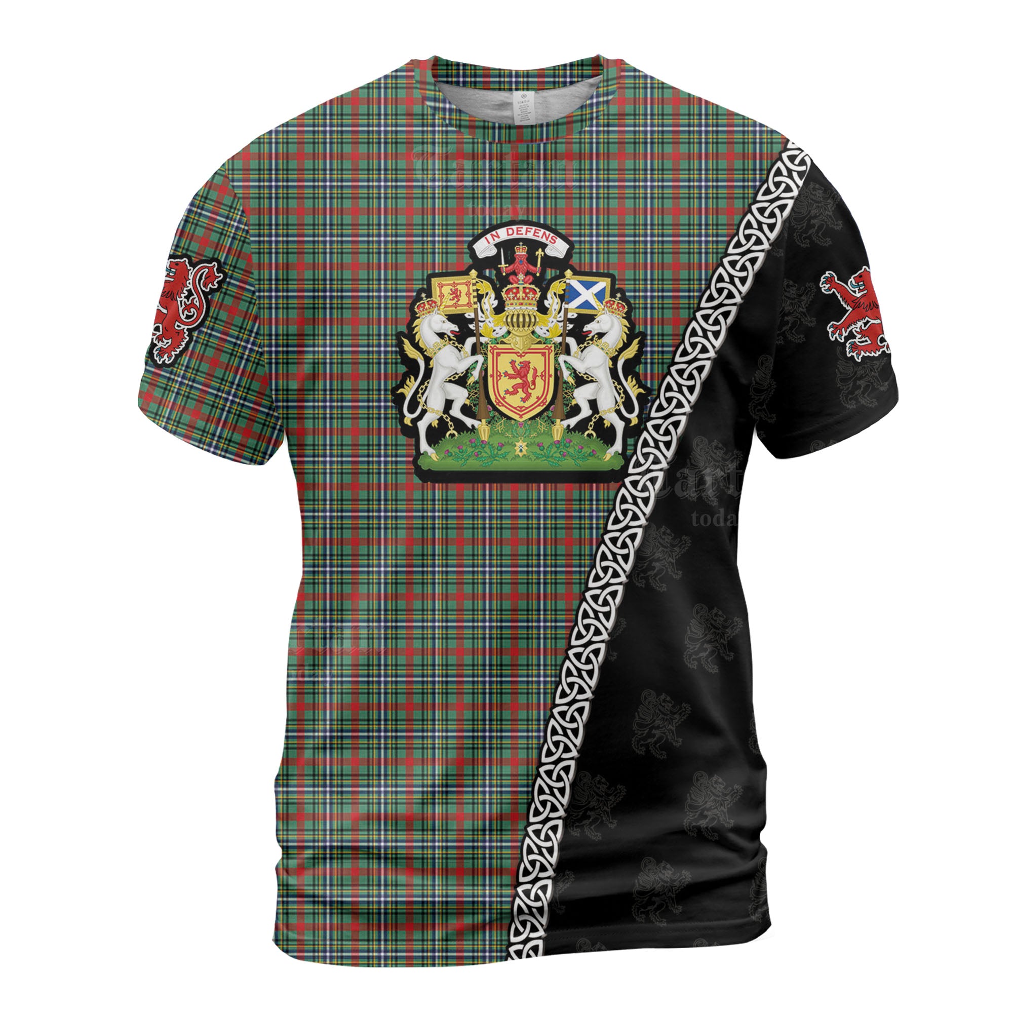 Personalized Clan Bisset 2 Tartan Shirt with Scotland Coat of Arms & Custom Name MD92